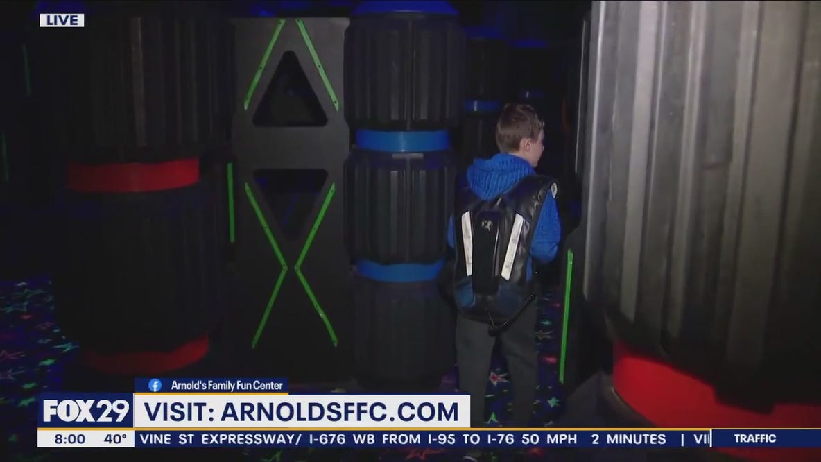 Laser tag at Arnold's Family Fun Center in Montgomery County